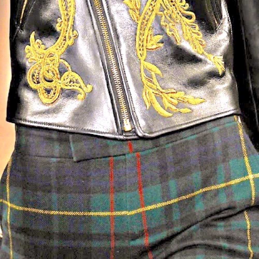 Ralph Lauren Fall ‘12 Green Plaid Fringe Trim Wool Trouser - Picture 3 of 16